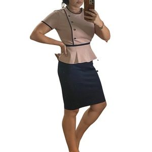 En focus | retro style peplum dress